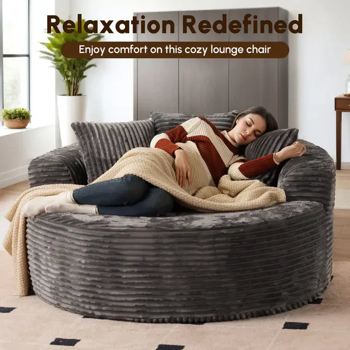 59" compressed fluffy sofa