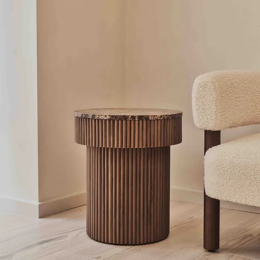 Sloane Premium Table ✨ – Marble / Wood Design