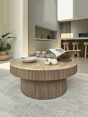 Sloane Premium Table ✨ – Marble / Wood Design