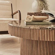 Sloane Premium Table ✨ – Marble / Wood Design